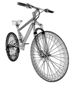 Bicycle powder coating